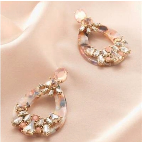 Stella & Dot dew drop statement enamel earrings convert to studs - Picture 5 of 8